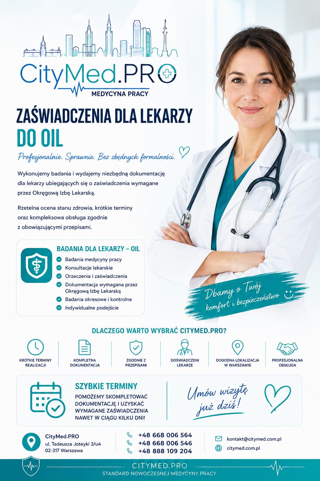 Grafika 3 - zaświadczenia dla lekarzy